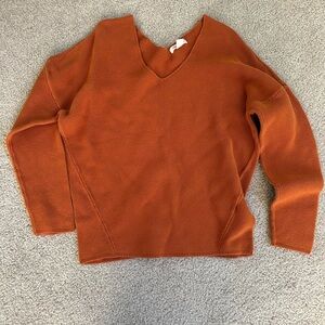 Joe Fresh Rust V-Neck Sweater